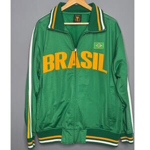 BRAZIL SOCCER - BRASIL FUTBOL JACKET - SIZE LARGE